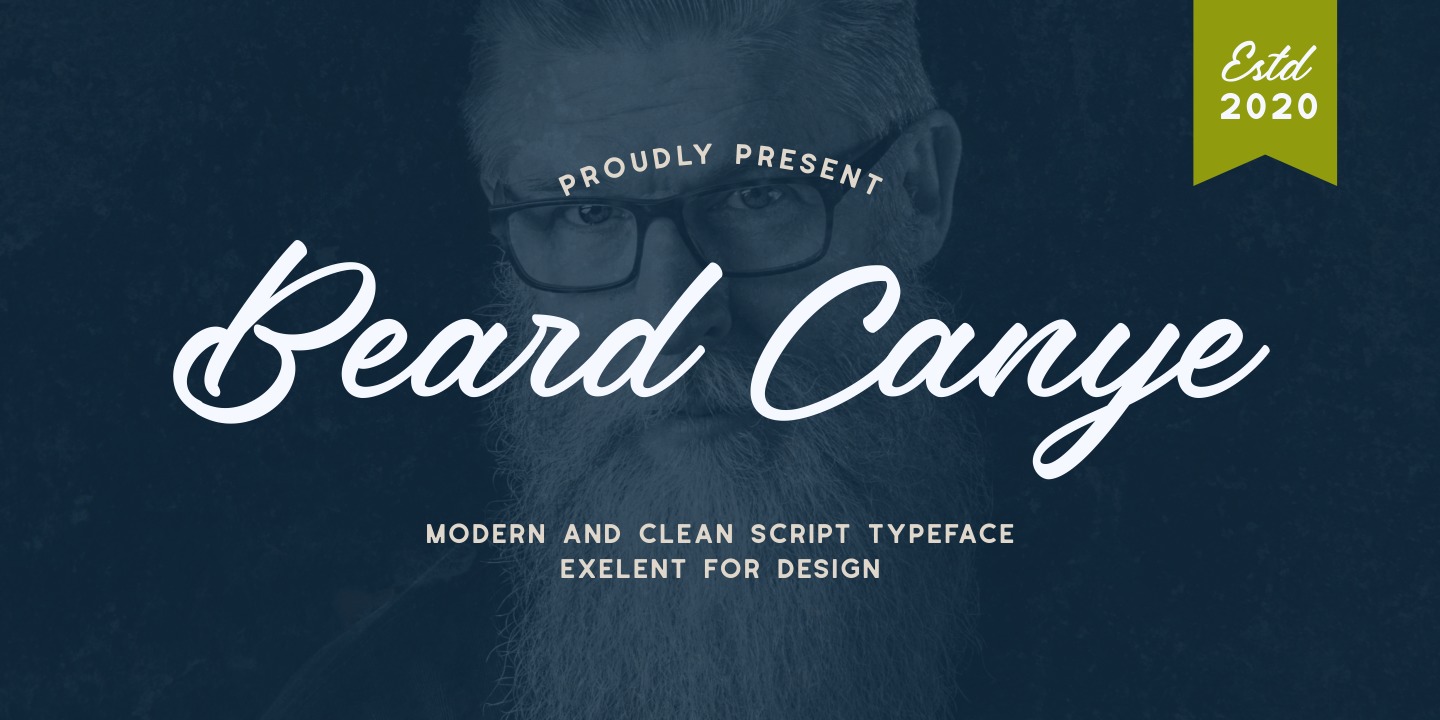 Beispiel einer Beard Canye Regular-Schriftart